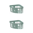thumbnail image 2 of yingyy 1/2/3/5 Support de Baignoire de Support de Lavage Support de Rangement Durable Sans Perforation Décorations de Commodité Brosse à Dents Vert 2PCS, 2 of 6