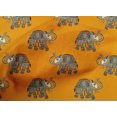 thumbnail image 4 of oneOone Cotton Cambric Fabric Elephant Block Fabric Prints By Yard 56 Inch Wide, 4 of 4