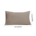 thumbnail image 3 of Fridja Queen Size Pillow Cases Set of 2, Brushed Microfiber Pillowcases with Envelope Closure, Solid Color Super Soft Breathable Shrinkage and Fade Resistants Pillowcase (Brown, 20x36 Inch), 3 of 6