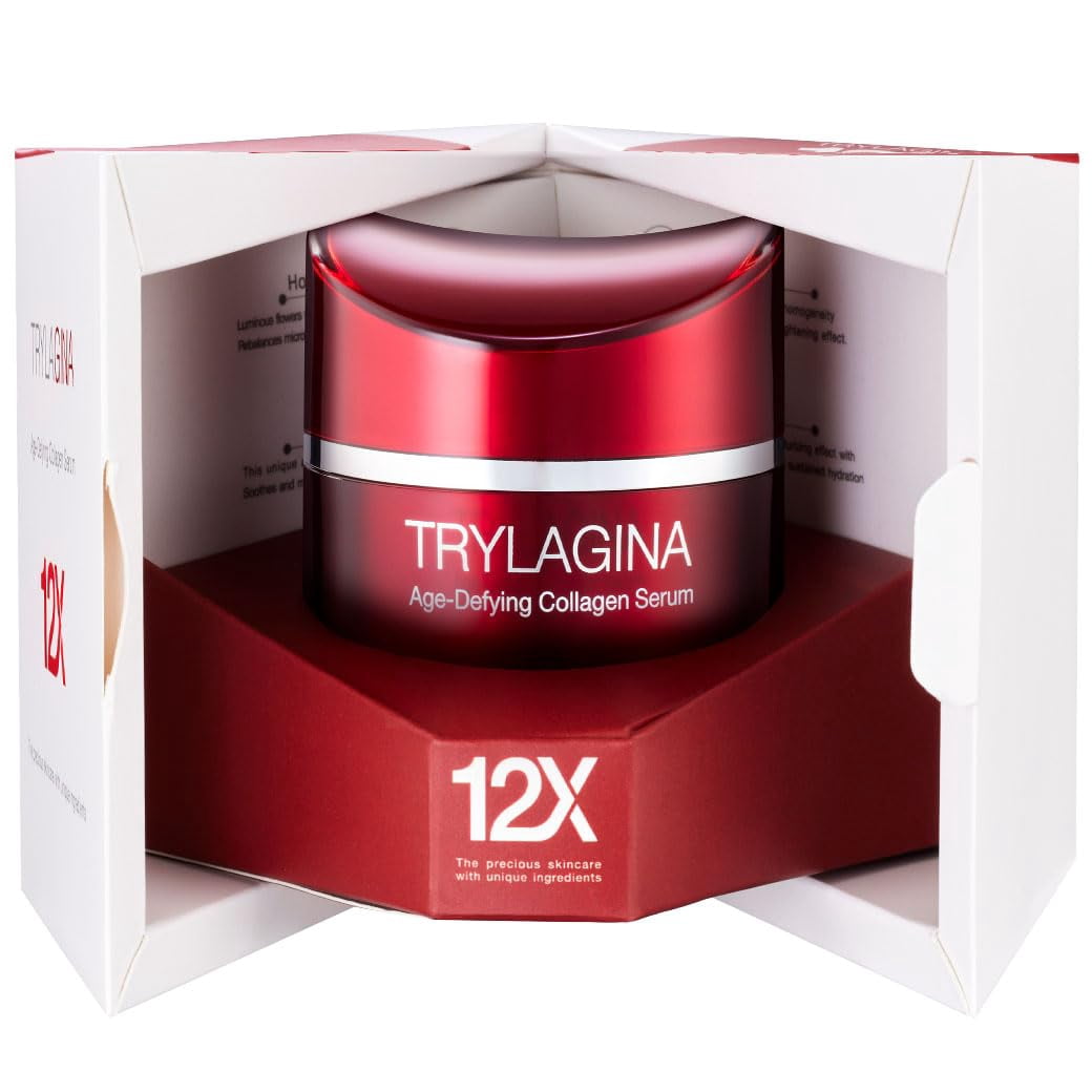 Trylagina 12X Age-Defying Collagen Serum, Anti Aging Face Cream, Anti Wrinkle Cream for Women, Face cream for Women Anti Aging the Best One, Anti Aging Skin Care, Bright