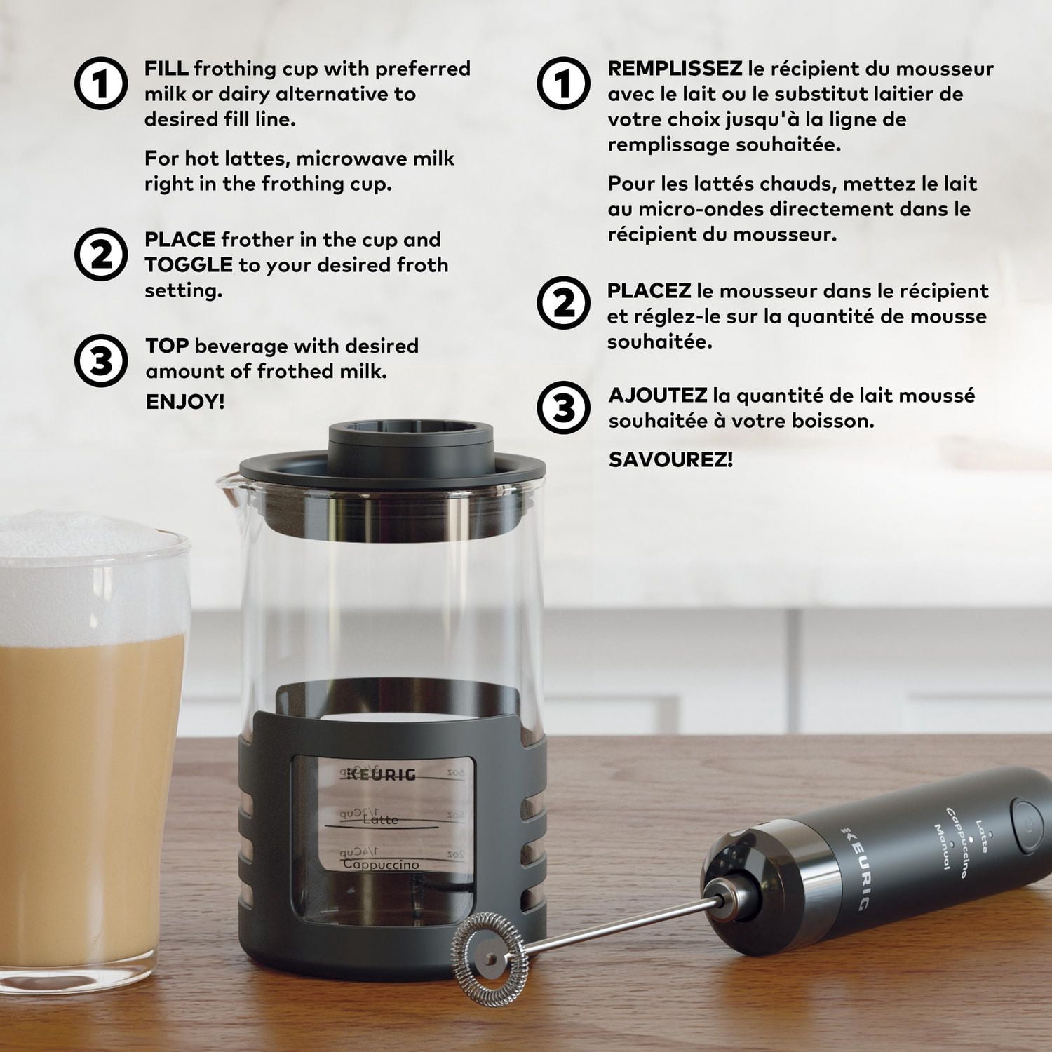 Keurig Milk Frother For Lattes And Cappuccinos