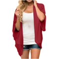 thumbnail image 2 of TIMIFIS Cardigan Kimono en Mousseline à Fleurs pour Femmes, Coupe Ample, Couvre-Maillot de Plage, Manches Mi-Longues, Hauts - Rouge - Sfall, 2 of 7
