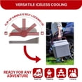 thumbnail image 4 of Koolatron 12V Electric Cooler 24L (26 qt), Self-Locking Handle, Gray/Red, 4 of 6