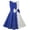 Blue, variant on Girls Dress Color Block Contrast Bow Tie Everyday Party 14 Years