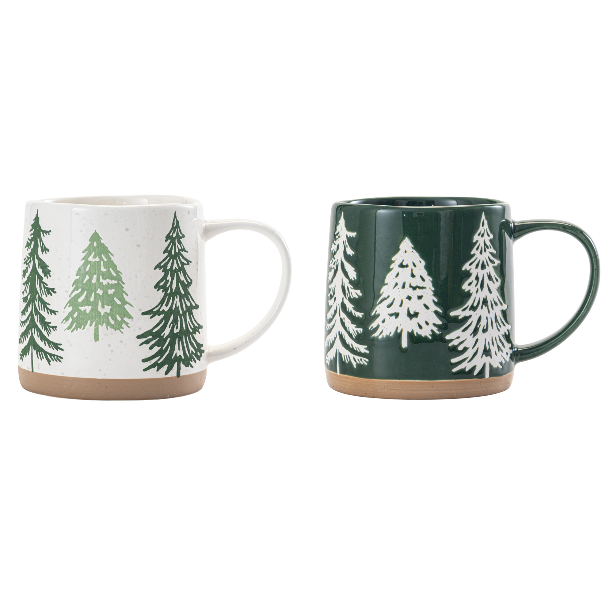 Holiday Time Tasses en céramique résistantes à la cire, 500 ml (16,9 oz), ensemble de 2