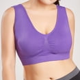 thumbnail image 4 of Pisexur Women Seamless Plus Size Bra Pure Color Plus Size Ultra-thin Large Sports Full Bra Cup Tops, 4 of 9