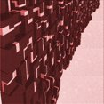 thumbnail image 1 of Ahgly Company Machine Washable Indoor Square Transitional Light Coral Pink Area Rugs, 4' Square, 1 of 7