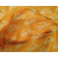 thumbnail image 4 of oneOone Silk Tabby Fabric Dot & Bicycle Block Printed Craft Fabric BTY 42 Inch Wide, 4 of 4
