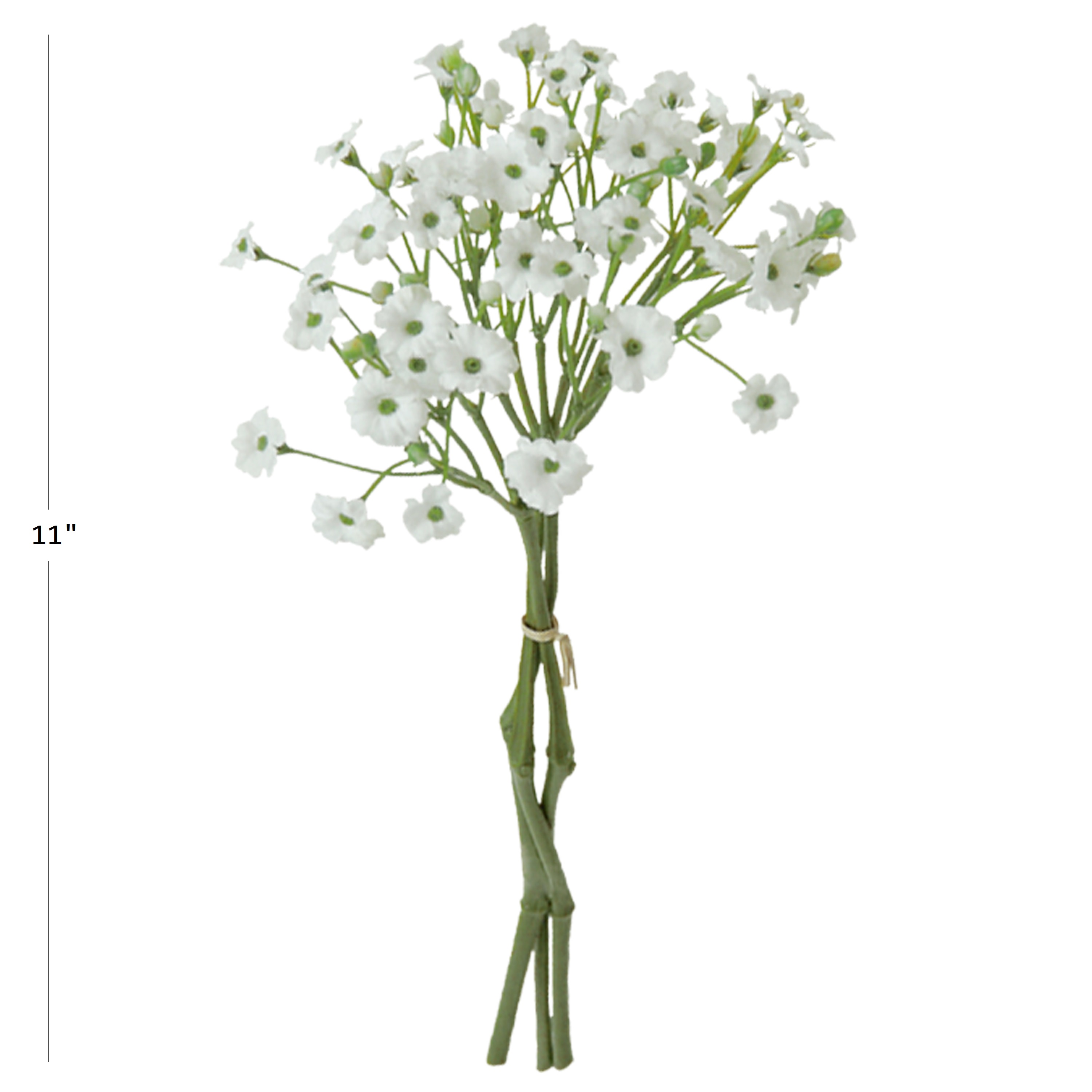 Ensemble de 3 Tiges de Fleurs de Gypsophile Artificielles, Pour utilisation à l'intérieur