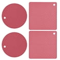 thumbnail image 1 of Summer Savings Kcavykas Kitchen Goodies,Mat Set Silicone Heat insulation Table Mat Kitchen Pot Scalding Mat Kitchen Mat Casserole Mat Oven Heat insulation Mat, 1 of 2