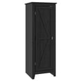 thumbnail image 1 of HOMCOM 48" Kitchen Pantry, Storage Cabinet with Barn Door, Black, 1 of 10