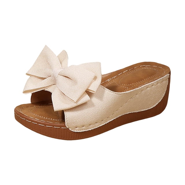 DAFEI Sandales pour Femmes Sandales de Plage Confortables Sandales de Plage pour Dames Chaussures Compensées d'Été Pantoufles pour Femmes Sandales Bohèmes Chaussures Mode