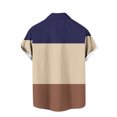 thumbnail image 4 of Qertyioot Chemise Imprimée Géométrique à Manches Courtes et Col Rond pour Hommes, Ultra Douce en Bambou, 4 of 4