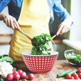 thumbnail image 2 of 148x72mm Beau Modèle Alimentaire Bol Salade Récipient Vaisselle pour la Maison RestaurantRed Plaid, 2 of 6