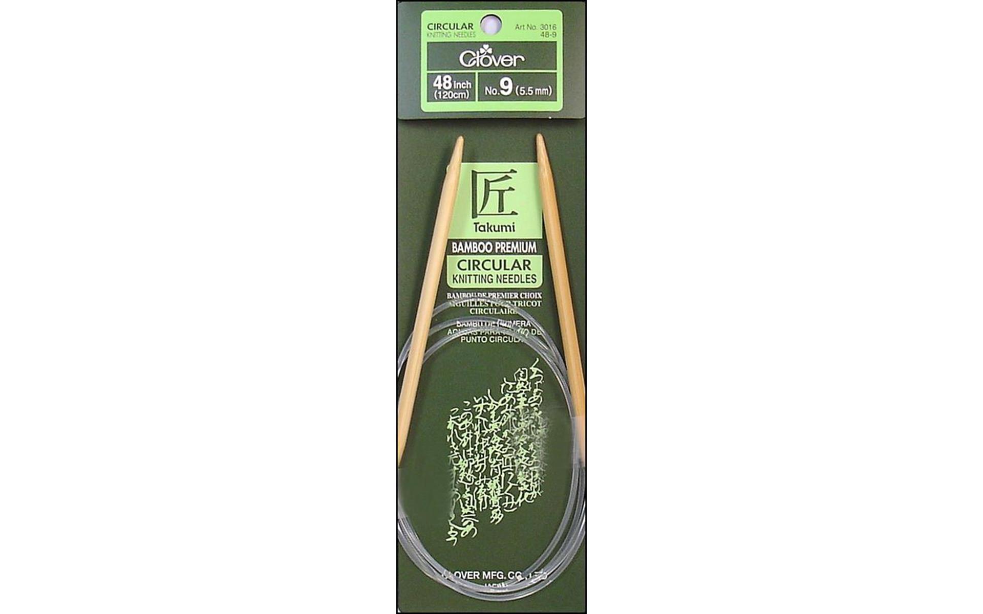 Clover Aiguille Circulaire en Bambou 48 Pouces 9