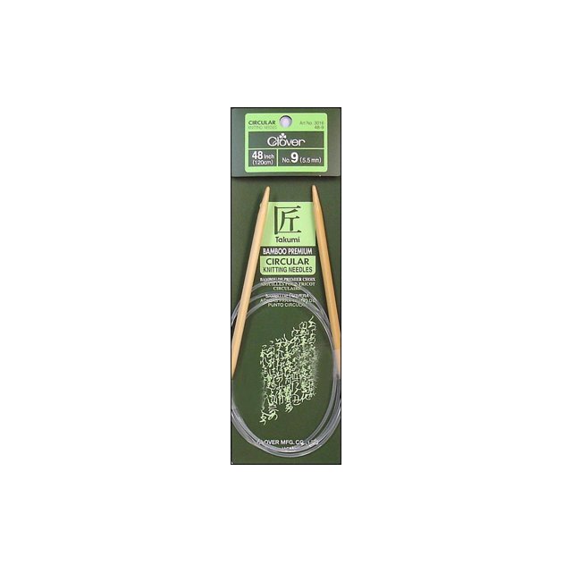 Clover Aiguille Circulaire en Bambou 48 Pouces 9