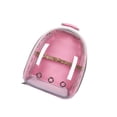 thumbnail image 2 of tredstone Bird Carrier Cage Shoulder Bag Pet Parrot Travel Clear Backpack Pink, 2 of 7