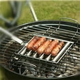 thumbnail image 4 of Rouleau à Hot-Dogs Support à Saucisses Grille en Acier Inoxydable pour Barbecue Grille à Hot-Dogs Grille de Gril à Saucisses Barbecue Rouleau à Hot-Dogs Grille en Acier Inoxydable pour Cuire Uniformément les Hot-Dogs, 4 of 8