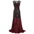 thumbnail image 1 of SMihono Robe Maxi Bohème d'Été pour Femmes Grande Taille Mode Robe Longue Maxi Sans Manches à Col en V à Paillettes pour Soirée, Bal de Promo, Plage, Évasée, 1 of 4