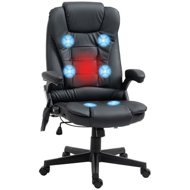HOMCOM Executive Office Chair w/ Massage and Heat, Computer Chair, Black