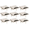 thumbnail image 2 of 100pcs Square Pyramid Studs, 4 Claw Metal Studs Punk Rivets for Clothing Shoe Leather Bag Jacket Crafts, 4 Prong Metal Nailhead Studs Spike Stud Leather Claw Rivets, 2 of 7