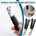thumbnail image 4 of Angled Head Toenail Clippers for Seniors Toenails Long Handled, Ultra-Sharp B6E8, 4 of 7