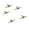 thumbnail image 1 of 5x Brass Barbed T Piece Silicone Fuel Hose Joint Adapter 4mm, 1 of 5