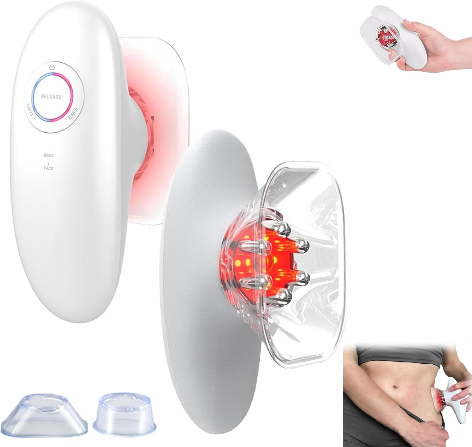 Thermoslim Body Sculpting Device, 3-in-1 Electric Cellulite Massager-3 Modes Adjustable Body Sculpting Machine- Home Use Cupping Therapy Tool for Back, Belly, Waist, Arms, Legs