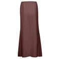 thumbnail image 4 of GPOECD Linen Maxi Skirts For Women Summer Comfortable Drawstring Waist A Line Boho Long Flowy Skirt, 4 of 7