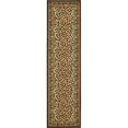 thumbnail image 1 of Unique Loom Guépard de la Faune Border Design Tapis 2' 7 x 10' Coureur Ivoire/noir, 1 of 1