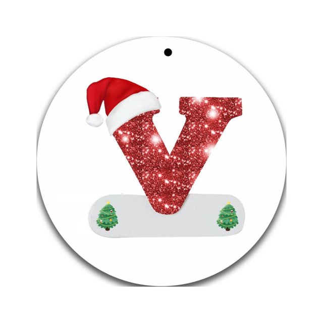Christmas Alphabet Decorations Personalized for Gift Christmas Tree Hanging Ornament DIY Decorations