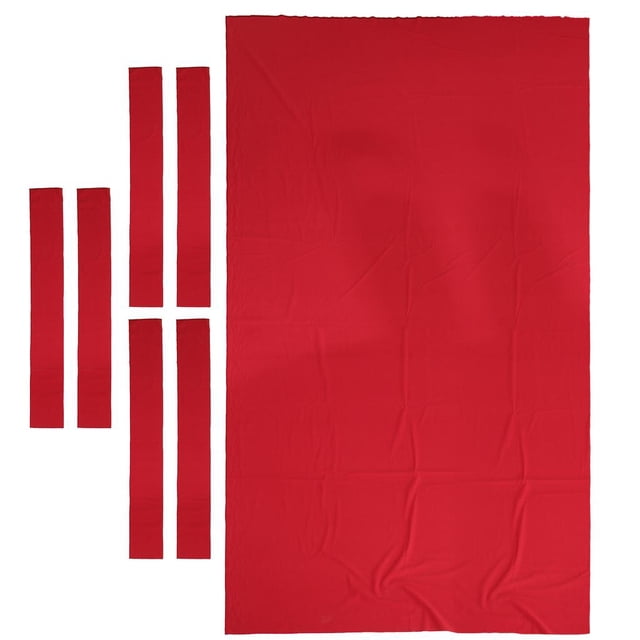 8ft/7ft Billiard Pool Table Cloth Snooker Felt Cushion Replacement - 8ft Red