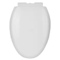 thumbnail image 1 of Mainstays Elongated 18 in Toilet Seat Soft Close and Quick Release White, 1 of 7