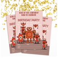 thumbnail image 2 of Darling Souvenir Pink Birthday Invitation Card Printable Elegant Fill or Write In Blank Party Invites 28 Pcs 5 x 7 Inches, 2 of 5