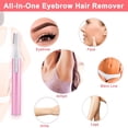 thumbnail image 2 of CHOK Women Eyebrow Precision Trimmer - Lady Facial Peach Fuzz Shaver Electric Razor Remover Kit for Brows Face Body  Painless Instant Hair Removal  Battery Operated, 2 of 9