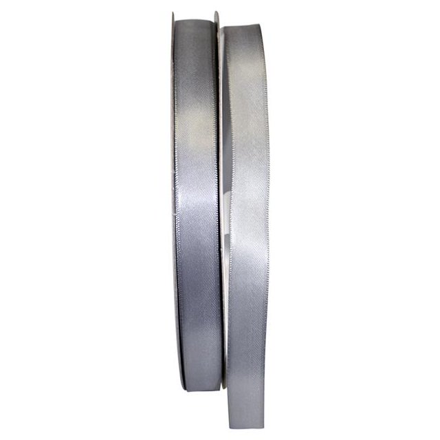 Reliant Ribbon 4950-070-03C Ruban Satin Double Face 0.625 Po 100 Yards, Argent