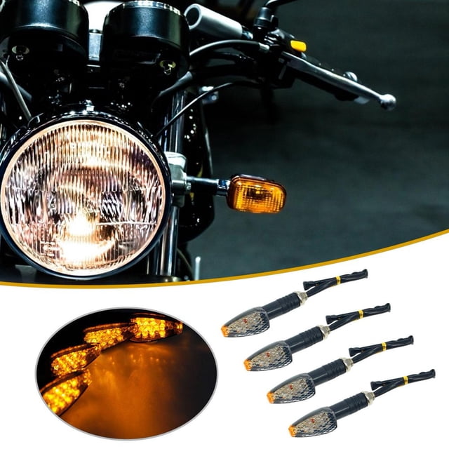 Clignotants de Moto 12V Feux de Clignotants LED Orange