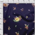thumbnail image 3 of oneOone Cotton Poplin Navy Blue Fabric Florals Sewing Craft Projects Fabric Prints By Yard 56 Inch Wide, 3 of 4