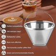 thumbnail image 4 of Stainless Steel Coffee Filter, Suitable for Coffee Filter Replacement, 4 Cone Permanent Coffee Filte, 4 of 5