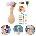 thumbnail image 3 of 2 Sets Flower Craft Handmade Kit Kid Vase Art Toy DIY Activity Gift Crafts, 3 of 6