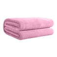 thumbnail image 2 of Solid Color Double Sided Flannel Blanket for All Seasons - Soft Lightweight Breathable Office Nap and Summer Conditioning - Versatile Home Camping Sofa Decor, 2 of 8