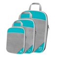thumbnail image 1 of Cubes d'Emballage de Compression, Bagage Cabine Extensible Sac de Rangement de Voyage en Maille Femme et Homme Respirant Gain de Place Maintien Organisé 3 Pcs, 1 of 8