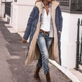 thumbnail image 4 of Yuyuzo Manteaux d'Hiver pour Femmes à Manches Longues, Veste à Capuche Zippée, Décontractée, Couleur Unie, Chaude, Extérieur, Pleine Longueur, Manteau, 4 of 7