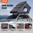 thumbnail image 2 of VEVOR Rooftop Tent Hard Shell 2-3 Person Waterproof for Jeep SUV Truck w/ Ladder, 2 of 9