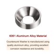 thumbnail image 4 of Unique Bargains Lot de 30 Rondelles à Encastrer M5 en Alliage d'Aluminium Anodisé, Gris, 4 of 4