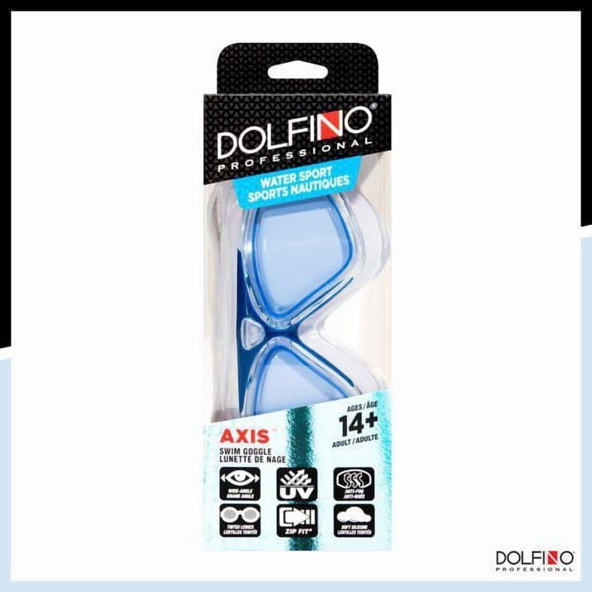 Lunettes de sports nautiques pour adultes Dolfino Pro Axis - Bleu / Clair