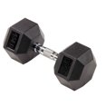 thumbnail image 4 of Signature Fitness Hex Dumbbells Strength Training Workout Equipment Set, 45 lbs, 4 of 5
