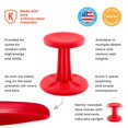thumbnail image 2 of Kids Wobble Chair 14IN Red, 2 of 2