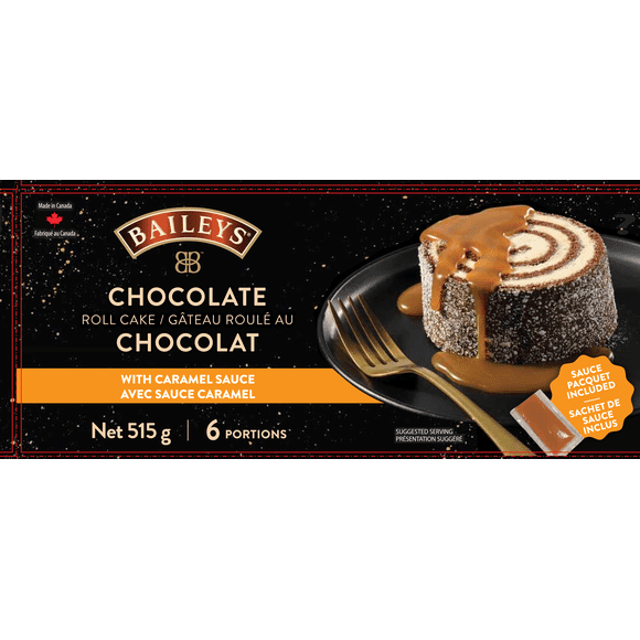Gâteau Roulé au Chocolat Baileys avec Sauce Coulante au Caramel Gâteau au chocolat Baileys avec sauce caramel