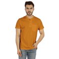 thumbnail image 1 of Inkmeso Solid Henley T-Shirt For Mens Cotton Short Sleeve Tee Shirts Pocket Shirt, 1 of 7